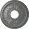 Ekena Millwork Tirana Ceiling Medallion (Fits Canopies up to 4 3/4"), 13 7/8"OD x 3 3/4"ID x 1 1/4"P, Silver CM13TISLS - alternate 1